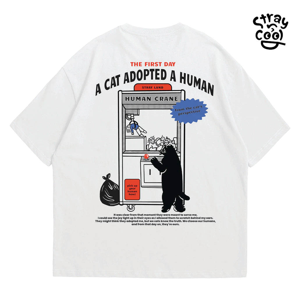 T-shirt - The reason why human call cat boss' - oversize Tshirt