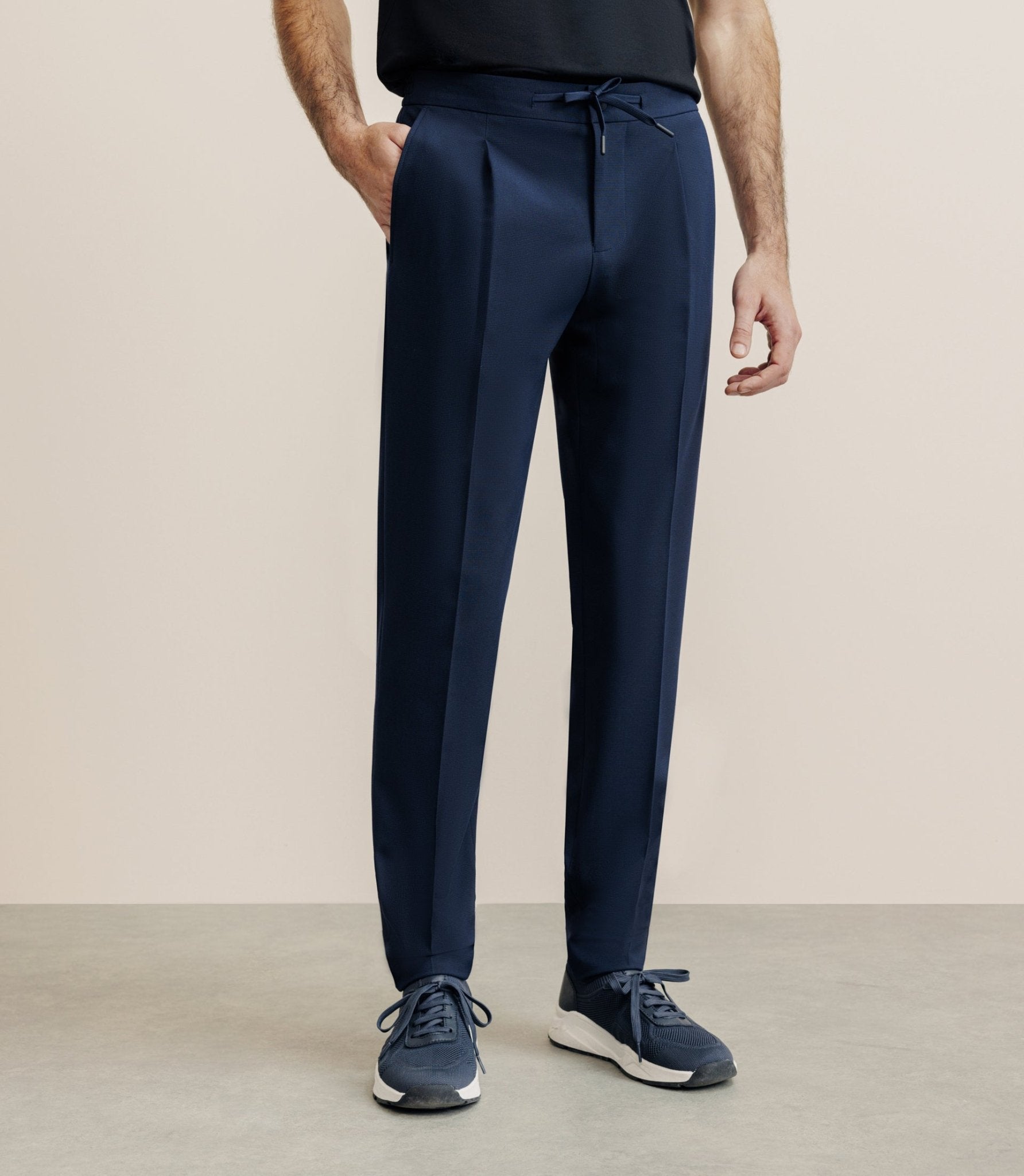 Navy blue armored city pants