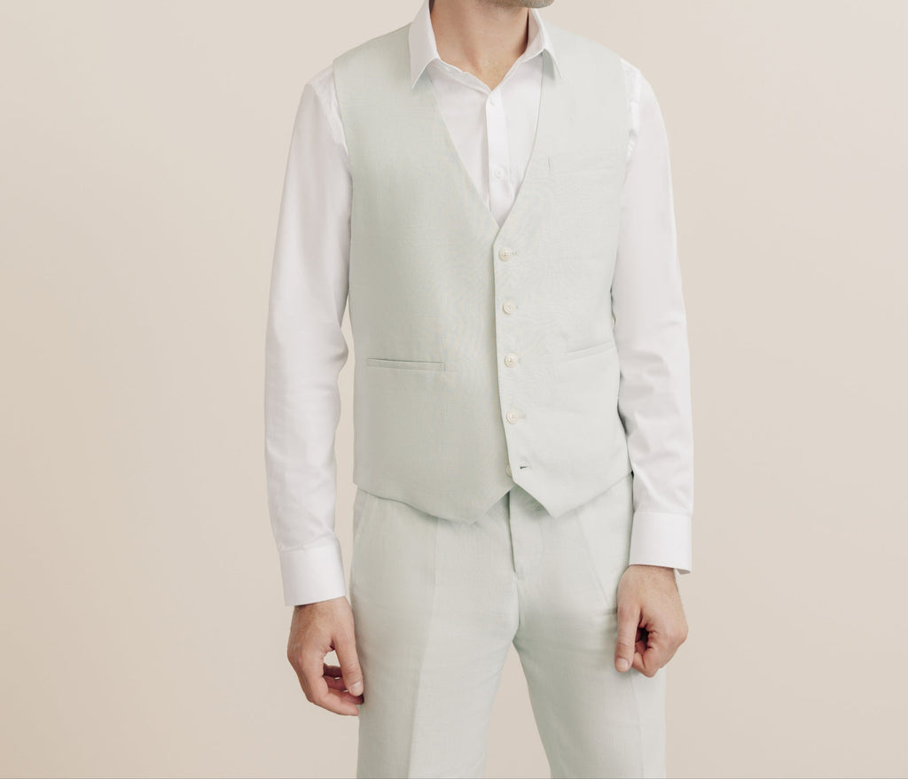 Elevate Your Style with a 100% Water Green Vest