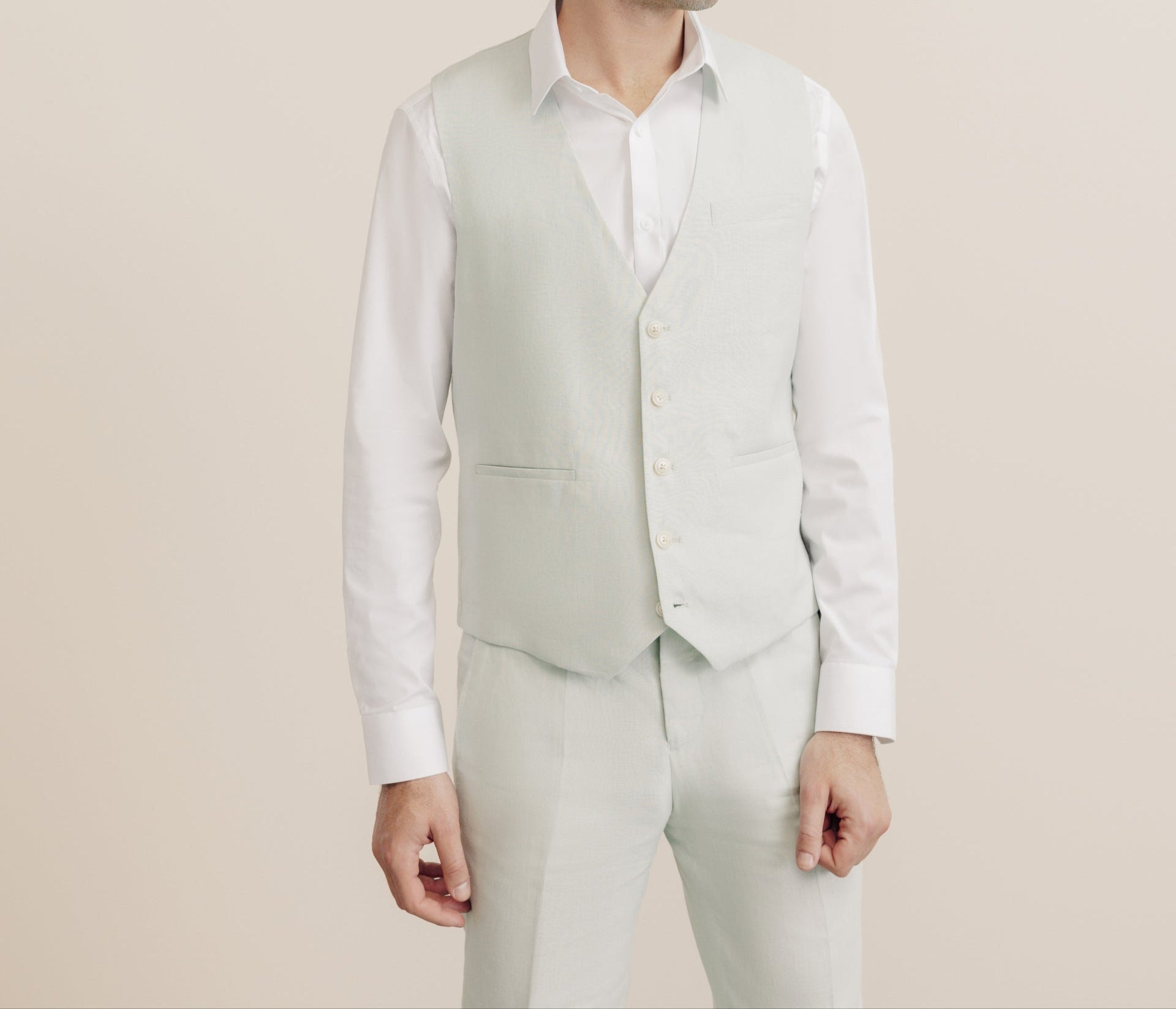 Elevate Your Style with a 100% Water Green Vest