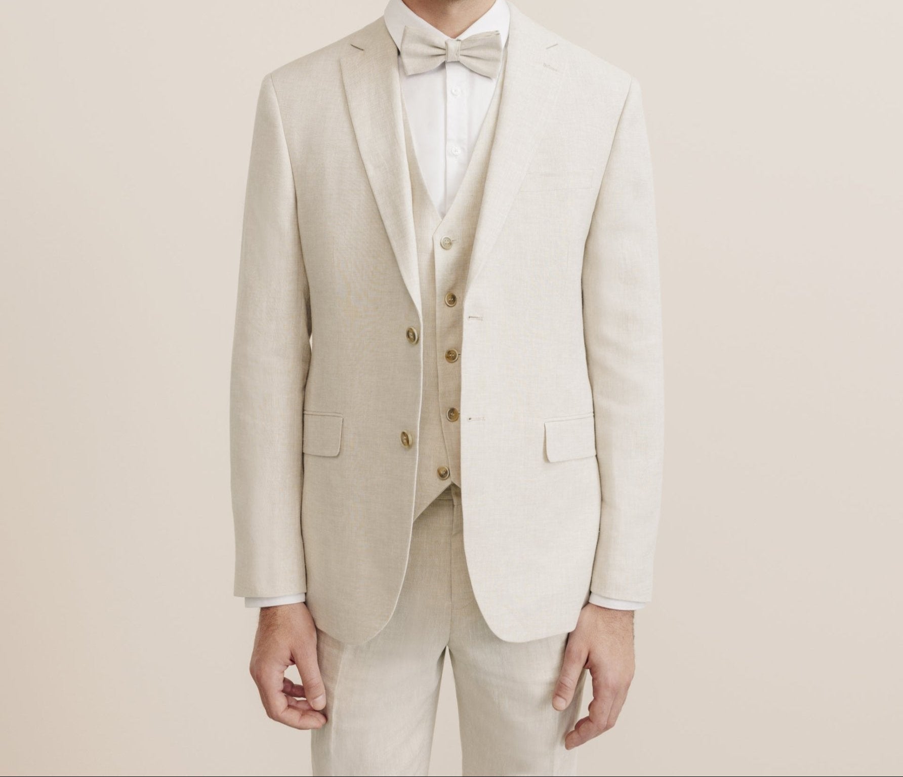 100% beige separable city jacket