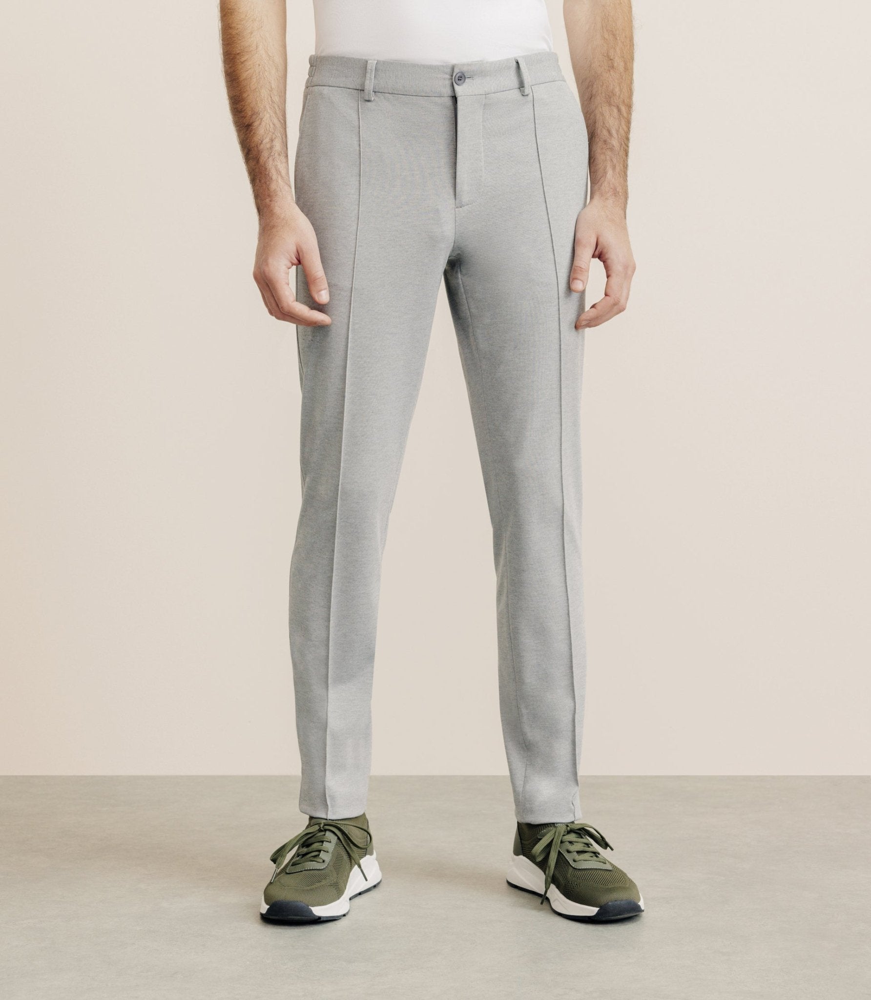Gray mesh city pants