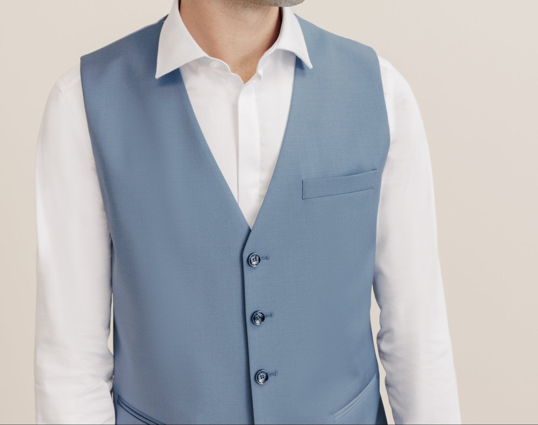 City Wool Vest: Bleu Sky Style & Comfort