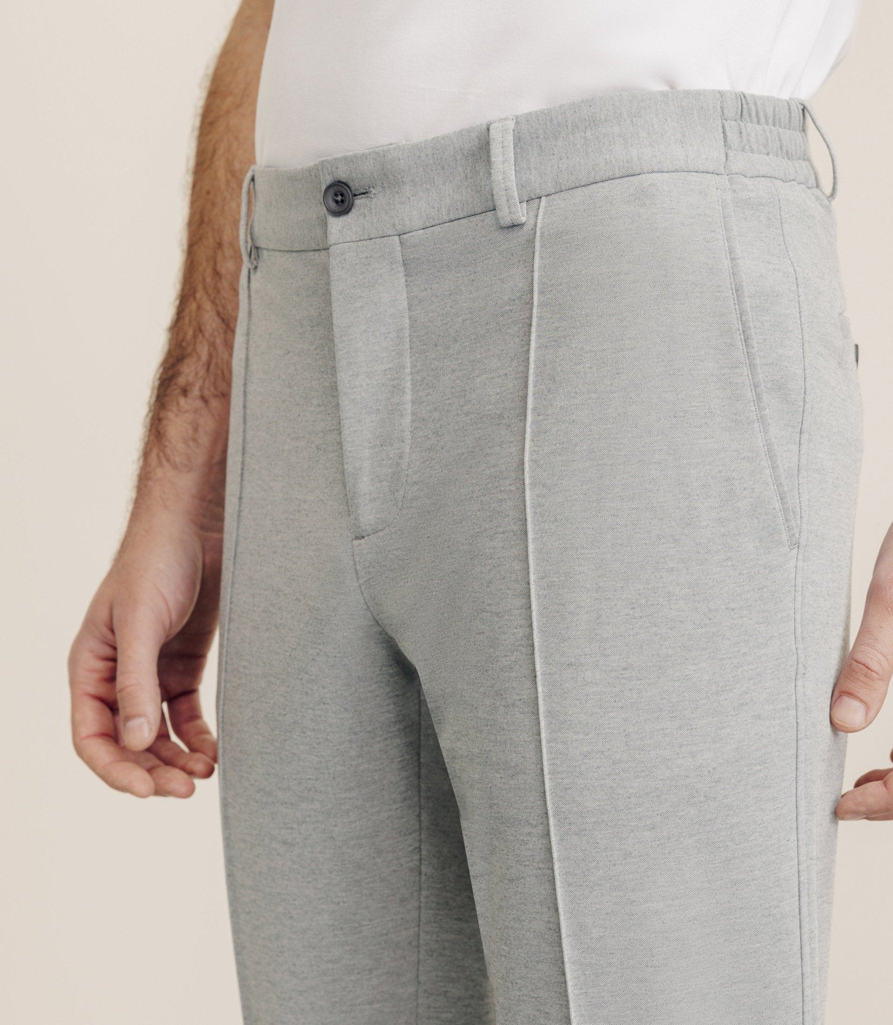 Gray mesh city pants