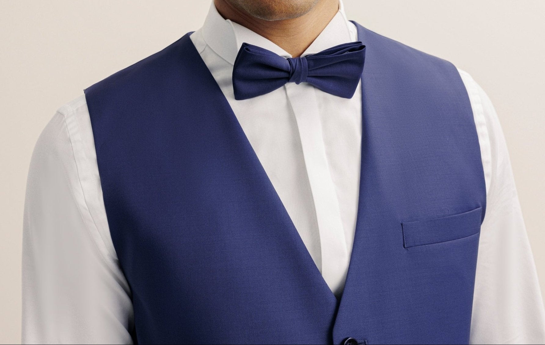 Blue Wool City Vest: Elegant & Stylish Men's Waistcoat