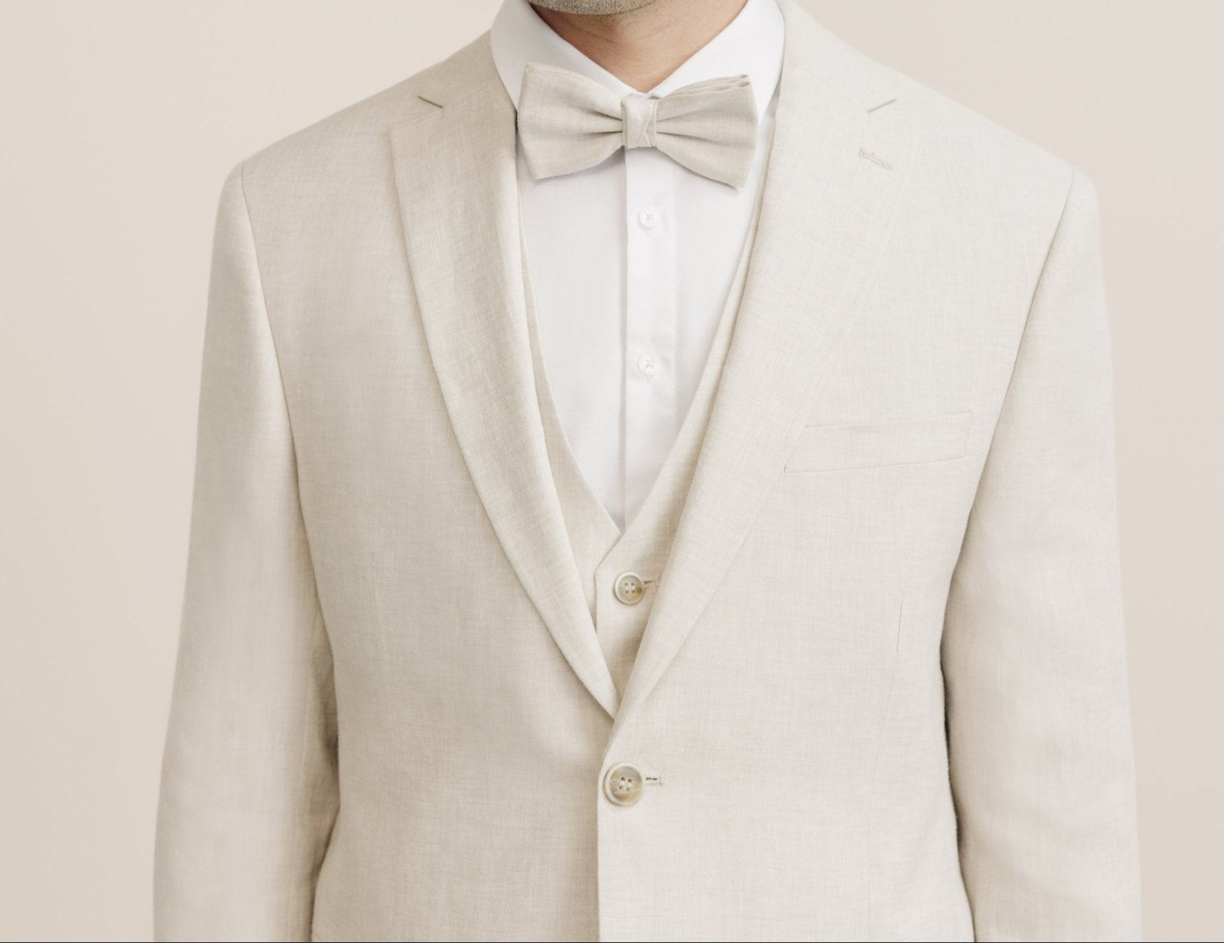 100% beige separable city jacket