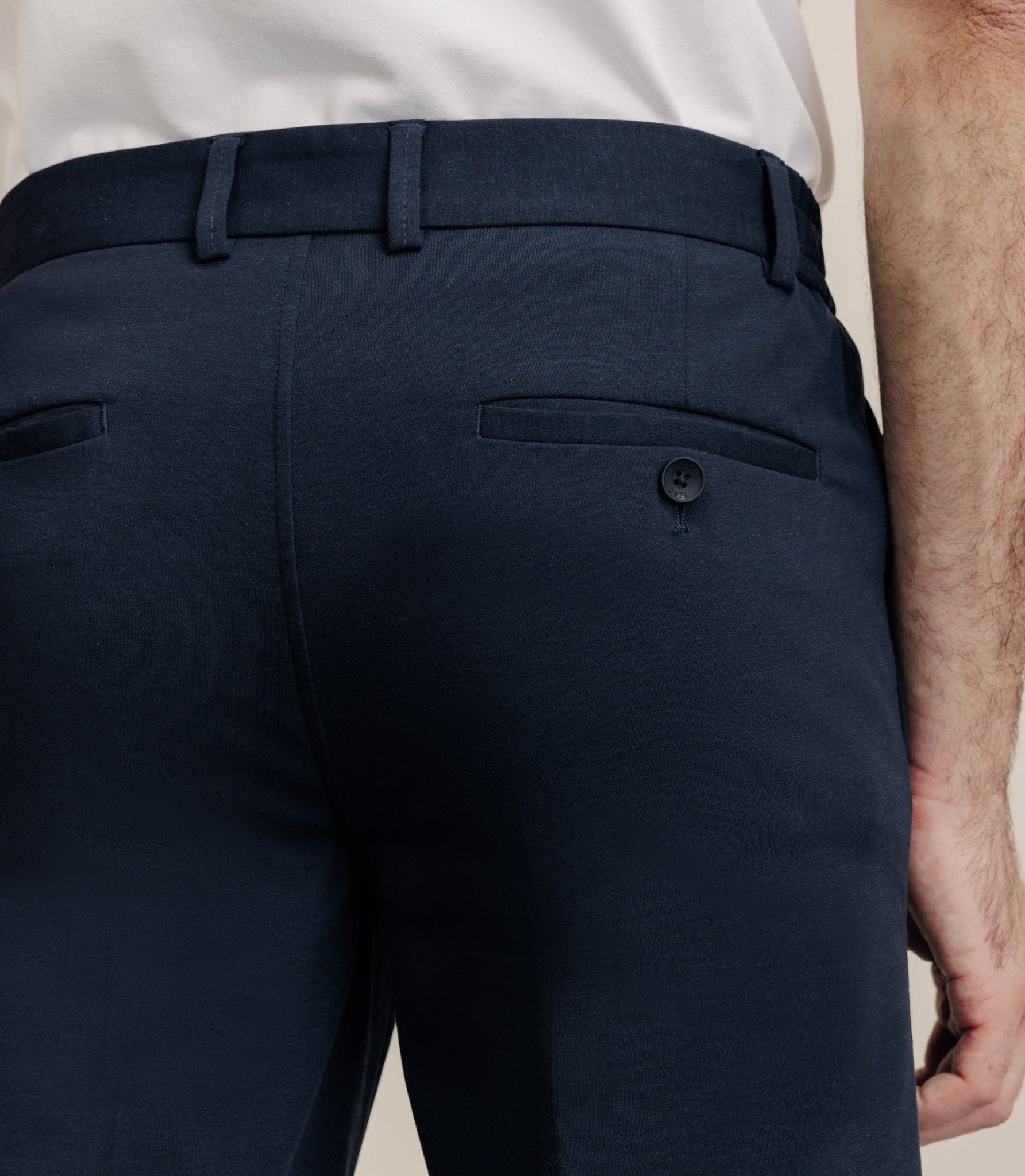 Navy mesh city pants