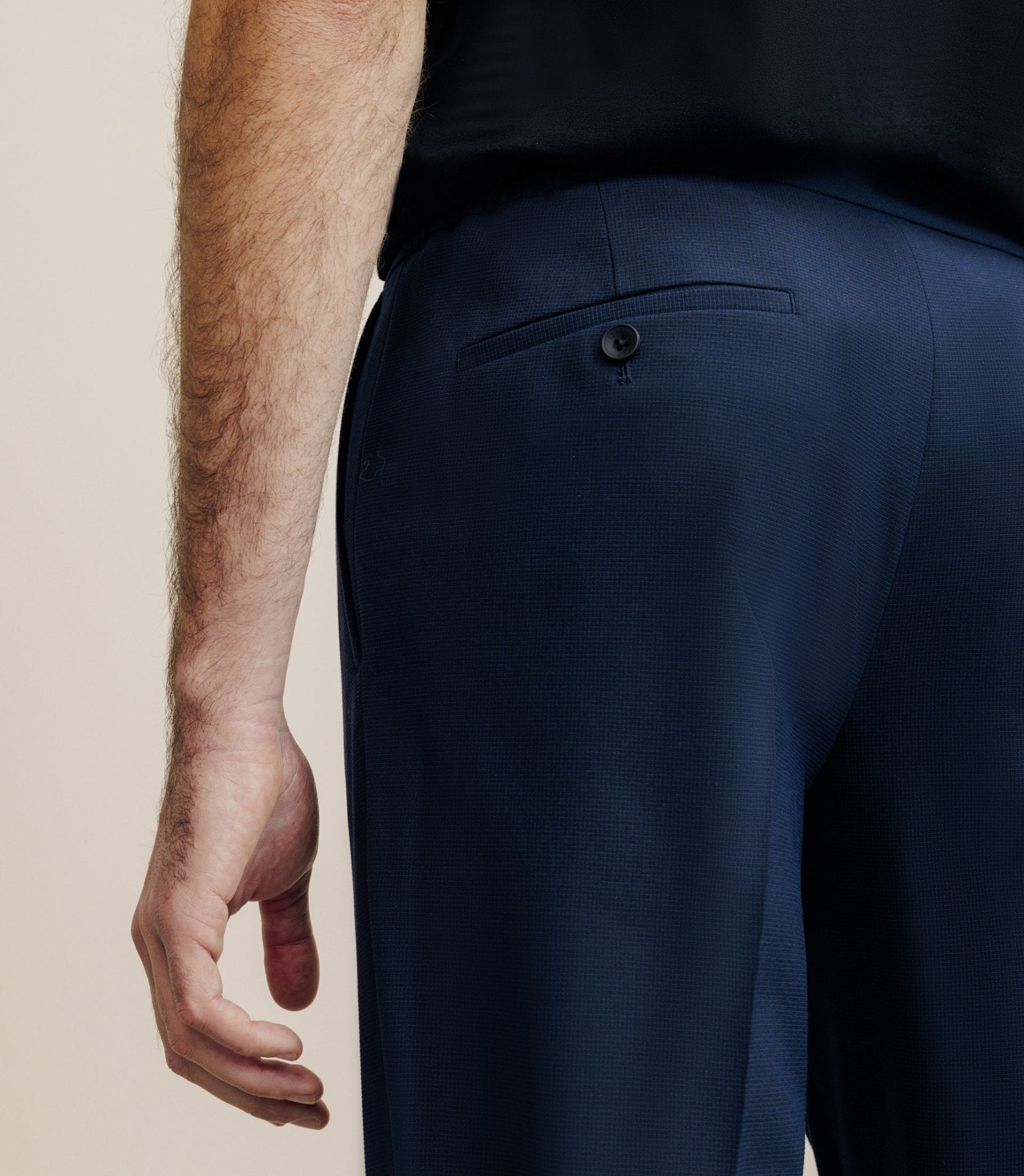 Navy blue armored city pants