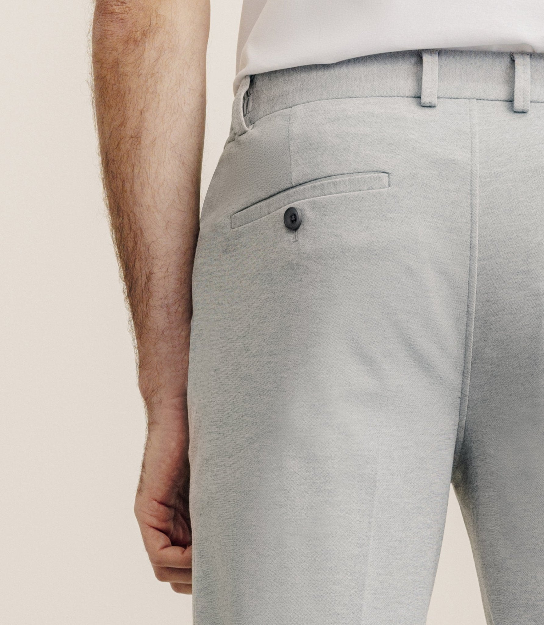 Gray mesh city pants