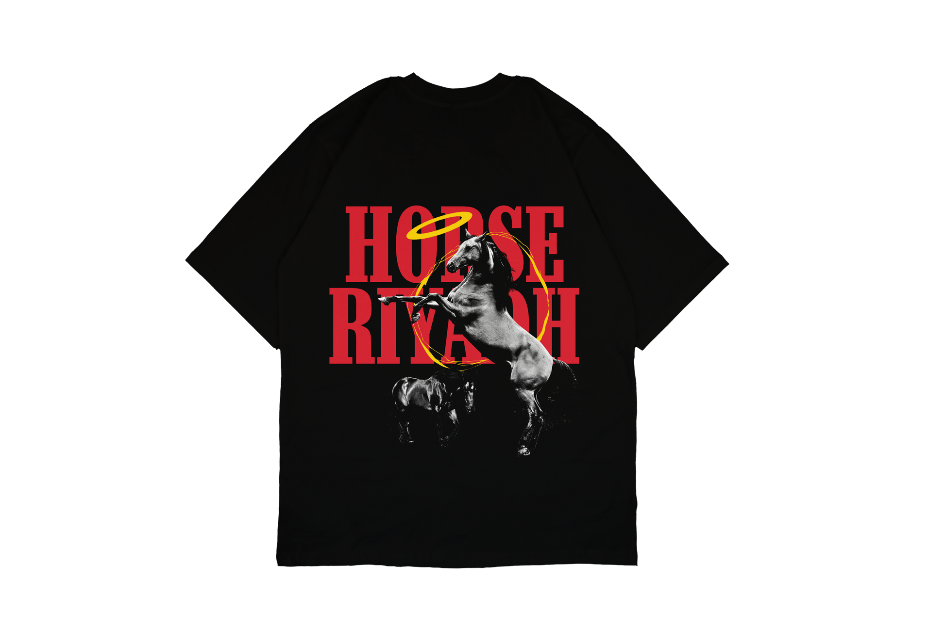 Riyadh Horse White Tee| Marrakech Brand