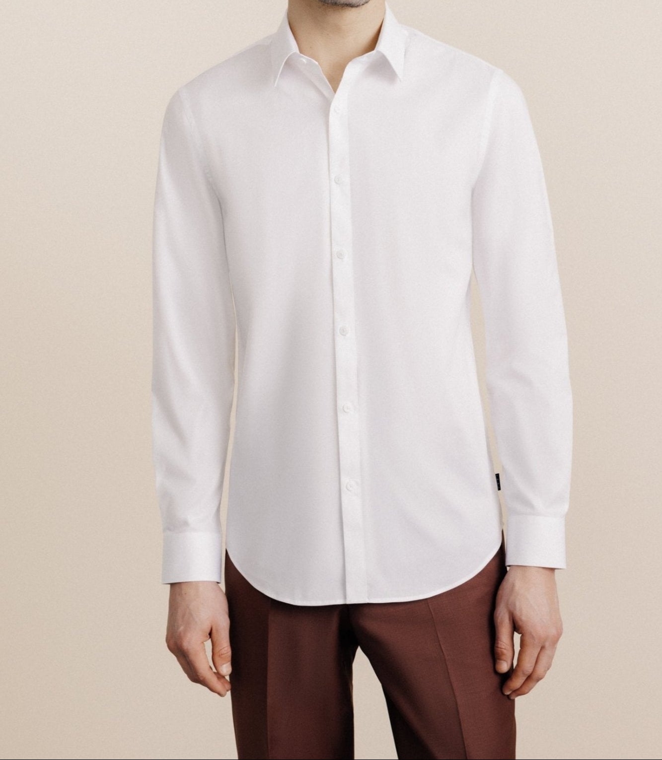 White French collar shirt