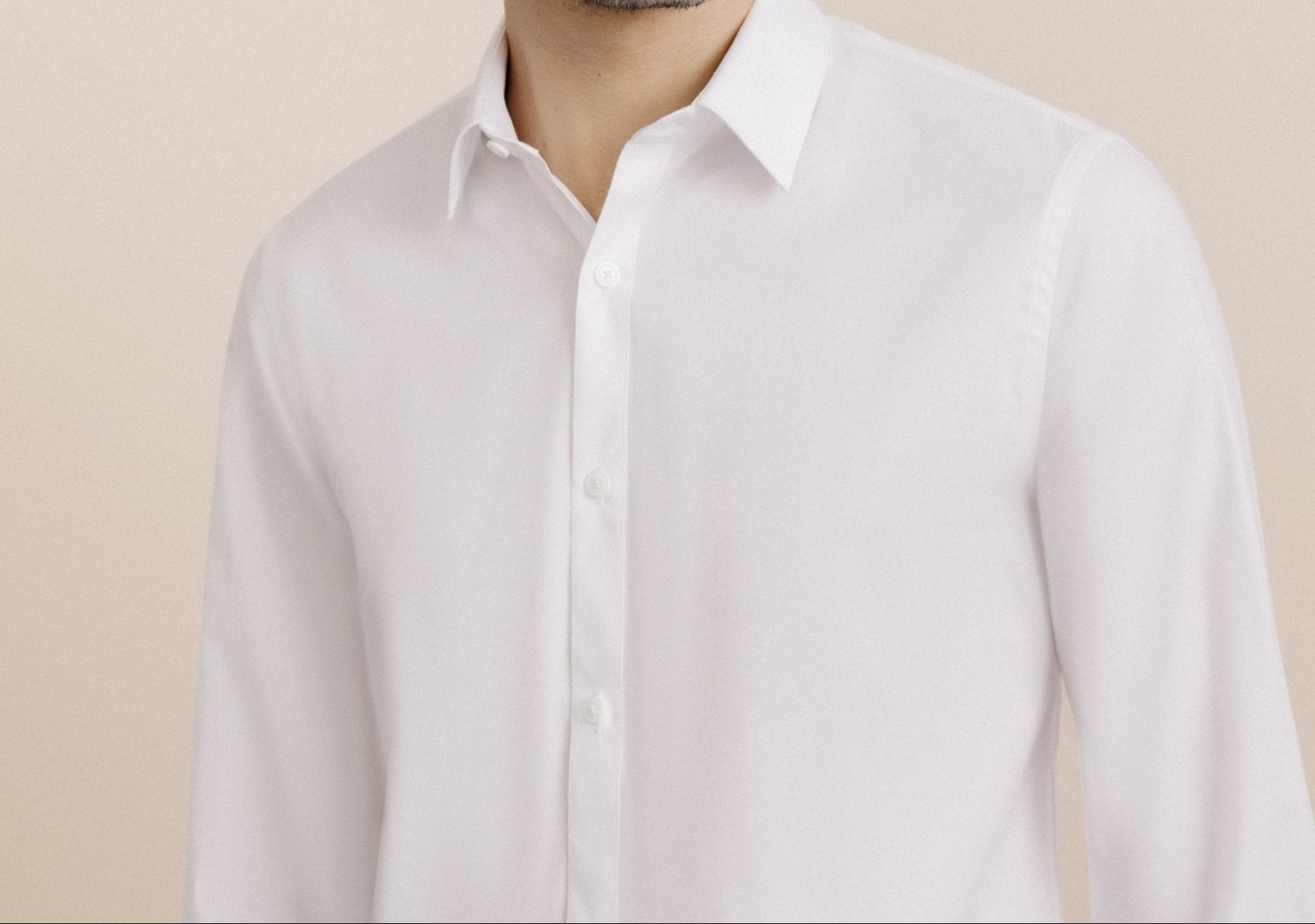 White French collar shirt