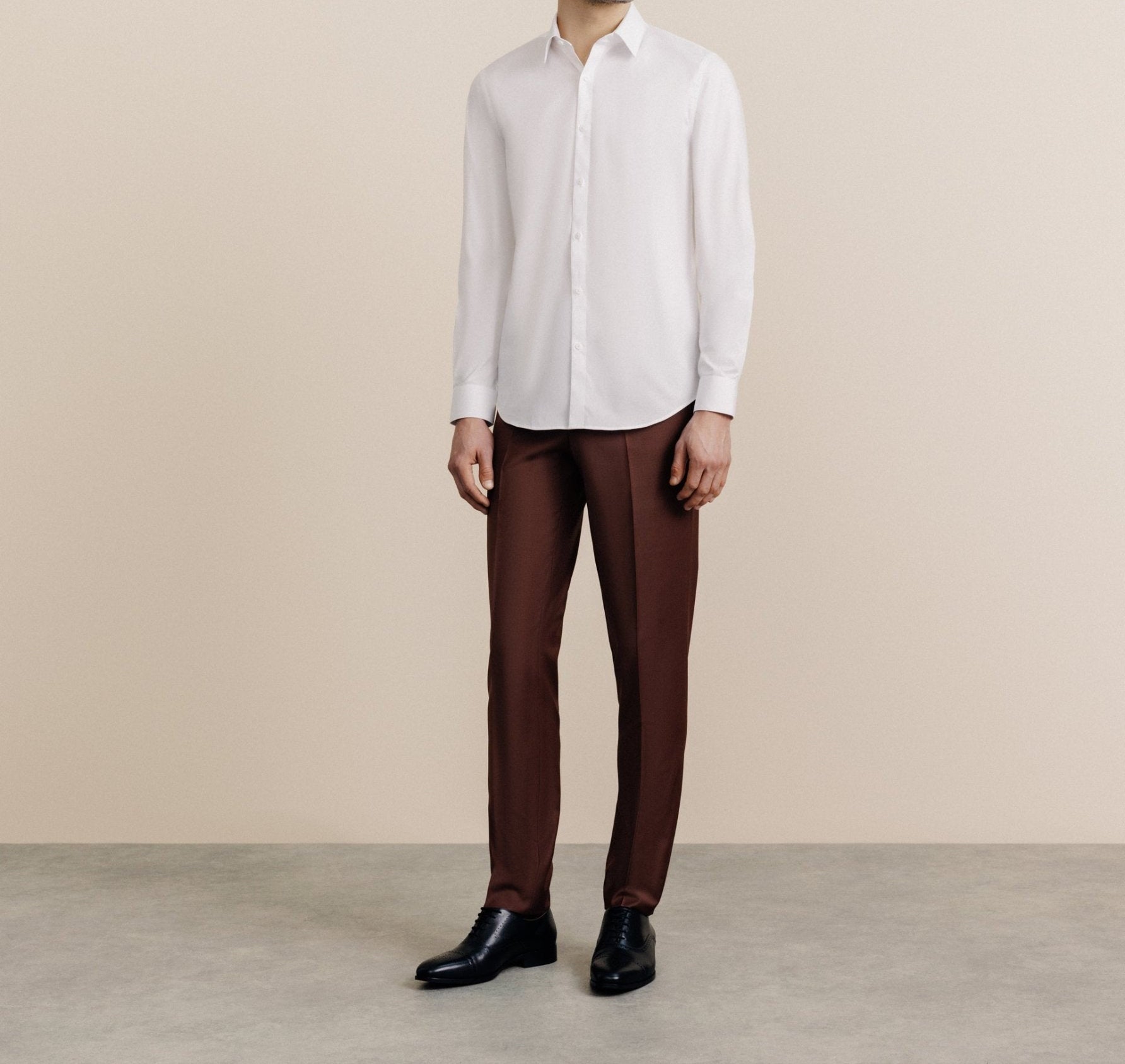 White French collar shirt