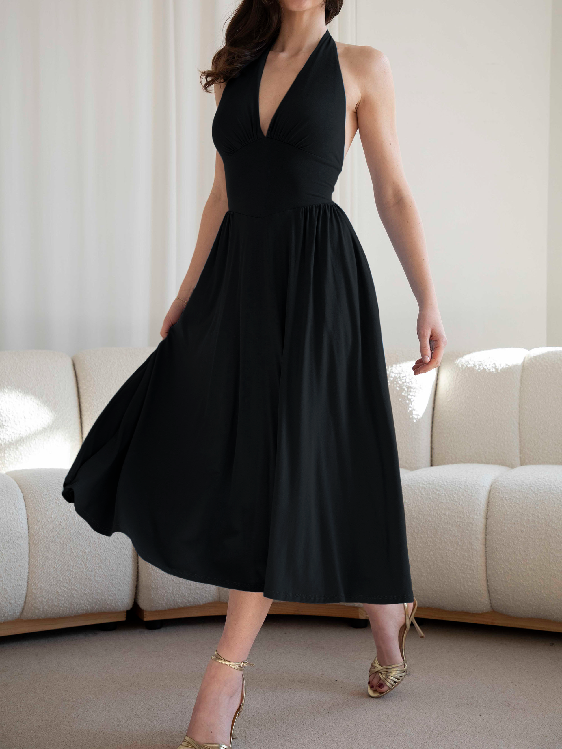 Hayes Dress: Buttery Soft & Graceful Midi Style