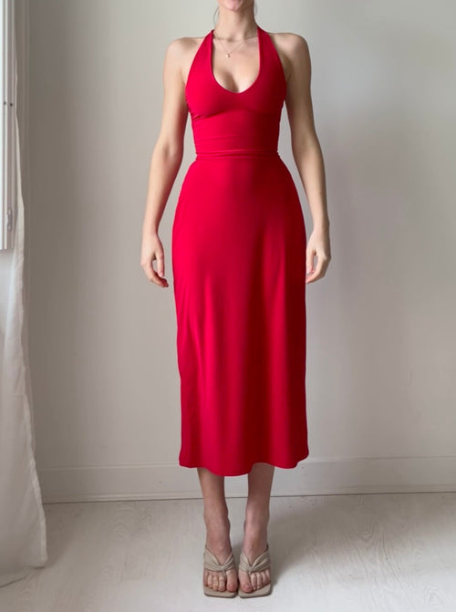 Harper Halter Dress: Sustainable Style & Support