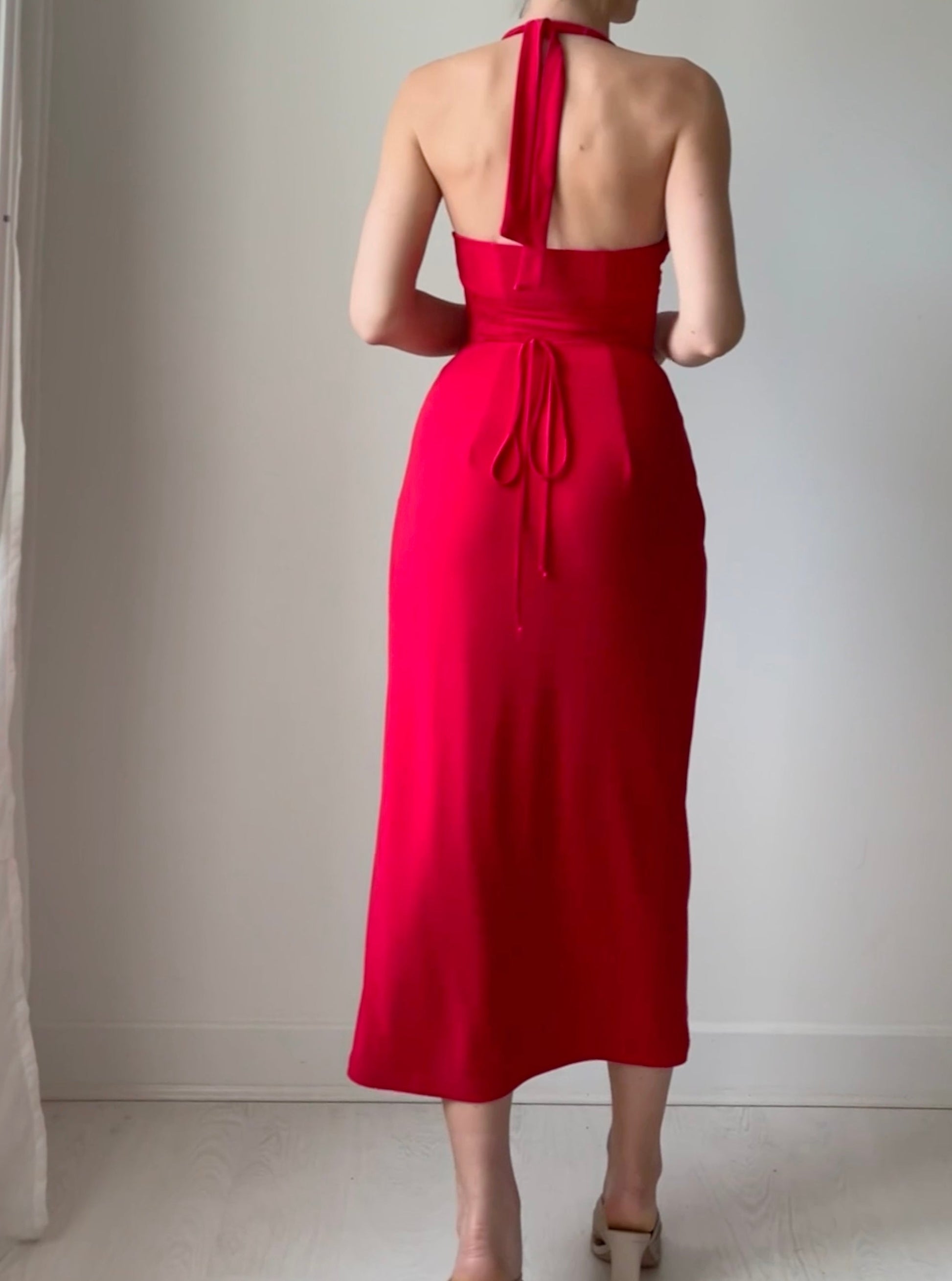 Harper Halter Dress: Sustainable Style & Support