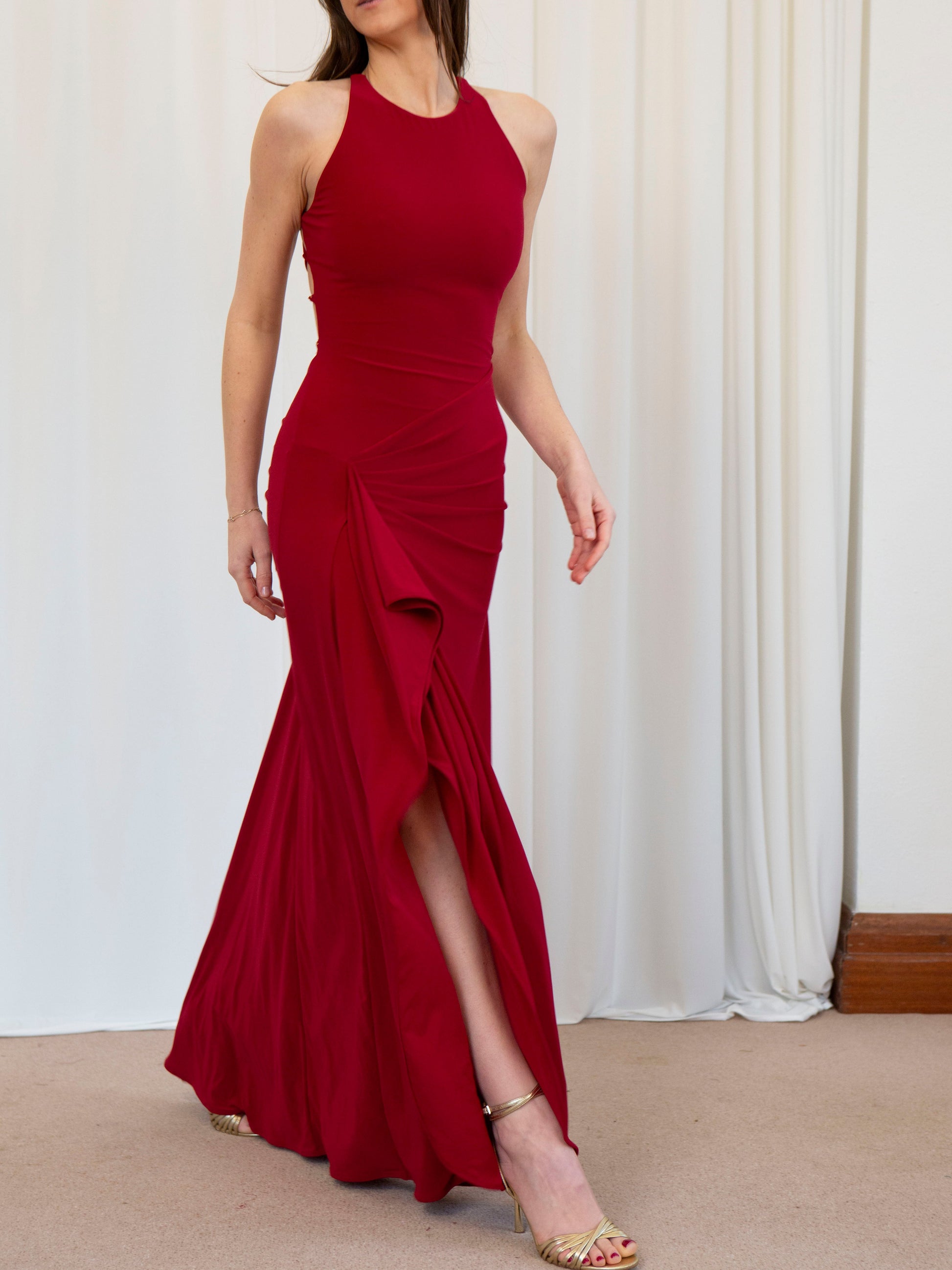 Keira Dress: Chic Festive Shapewear Maxi for Parties