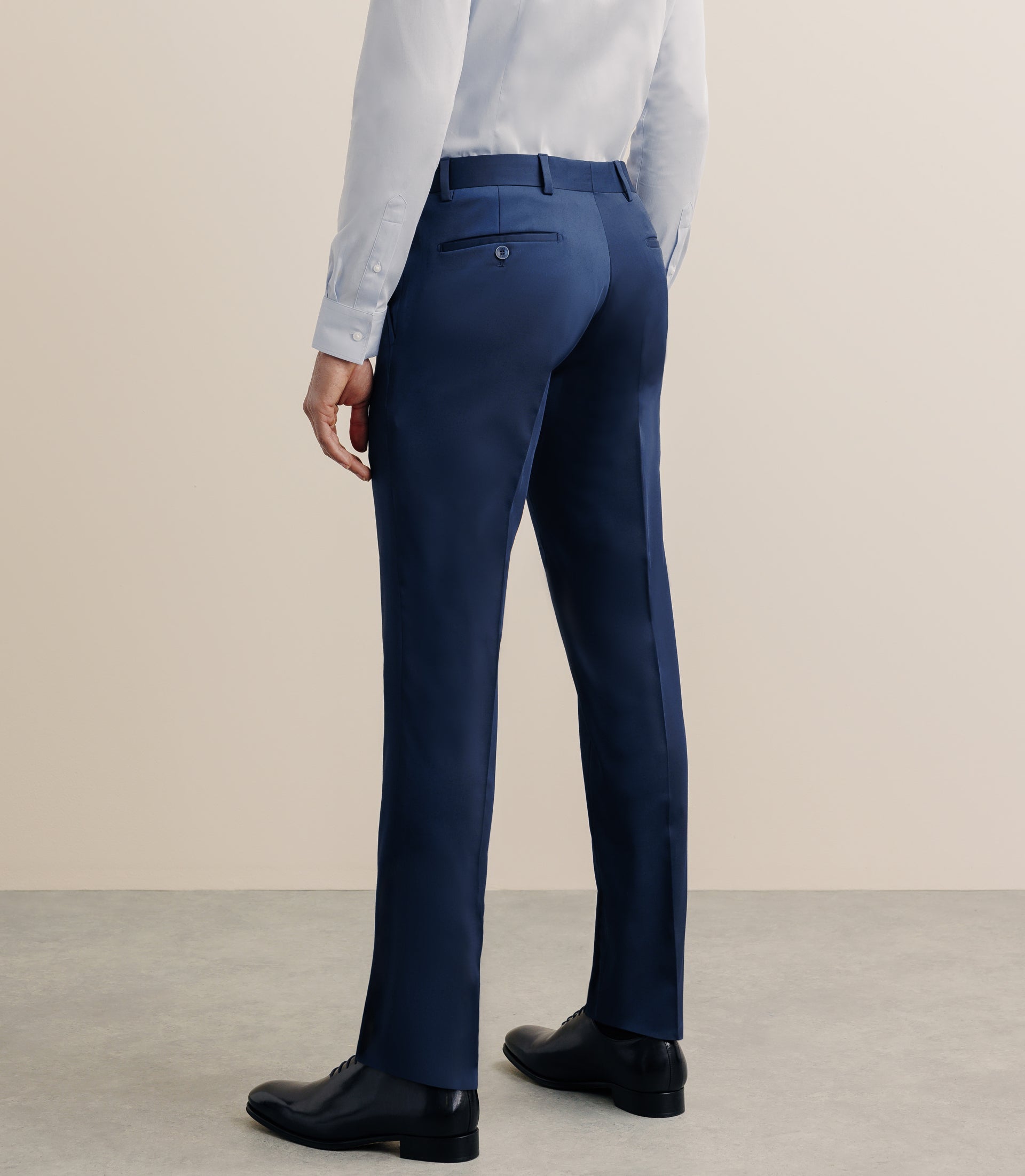 Blue technical fabric pants