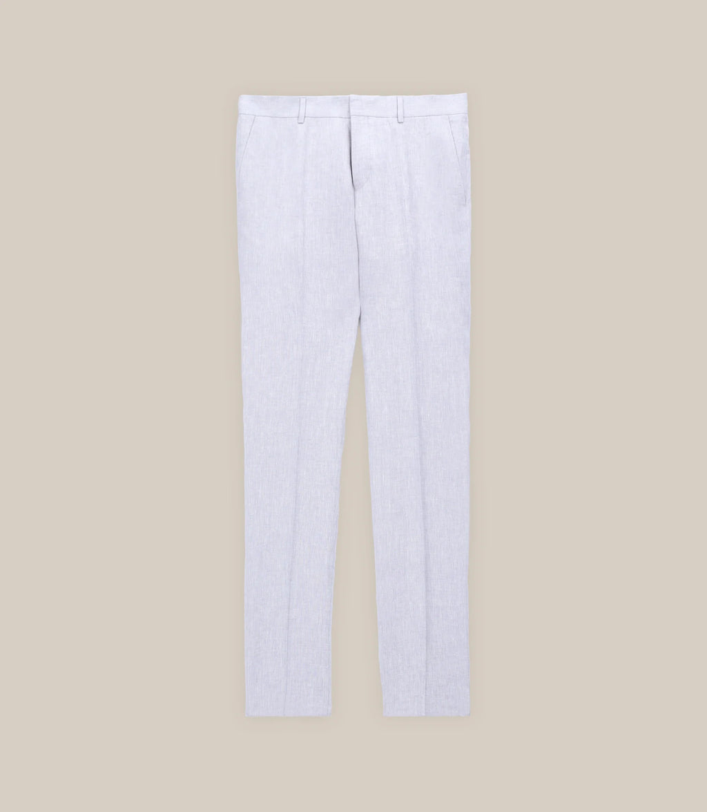 City pants 100% linen grey