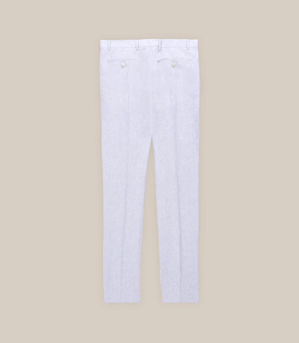 City pants 100% linen grey