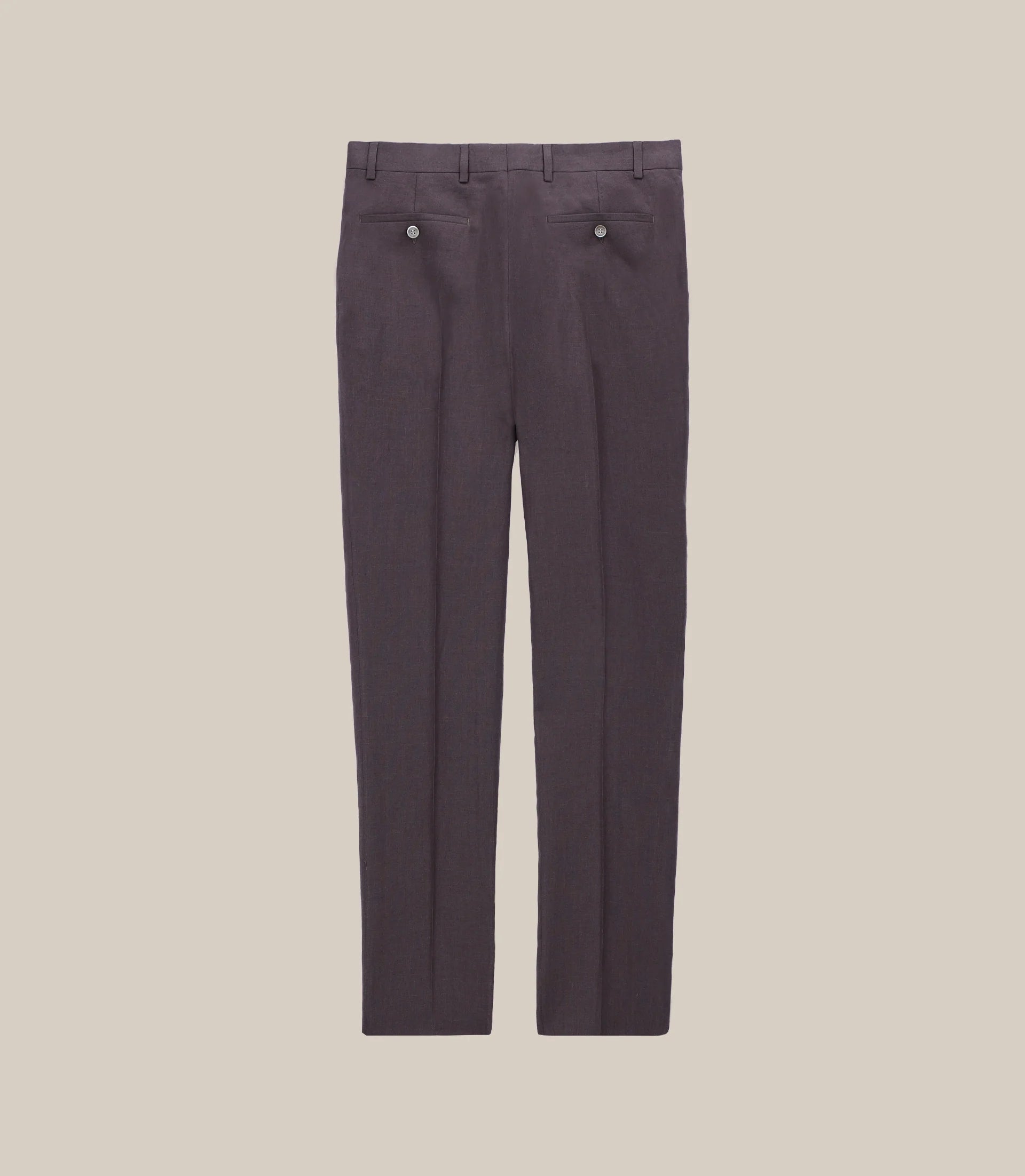 City pants 100% brown linen