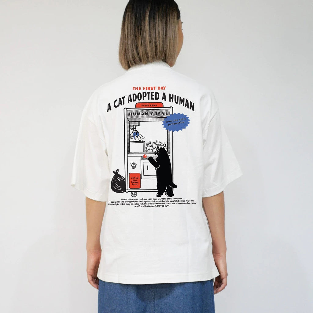 T-shirt - The reason why human call cat boss' - oversize Tshirt